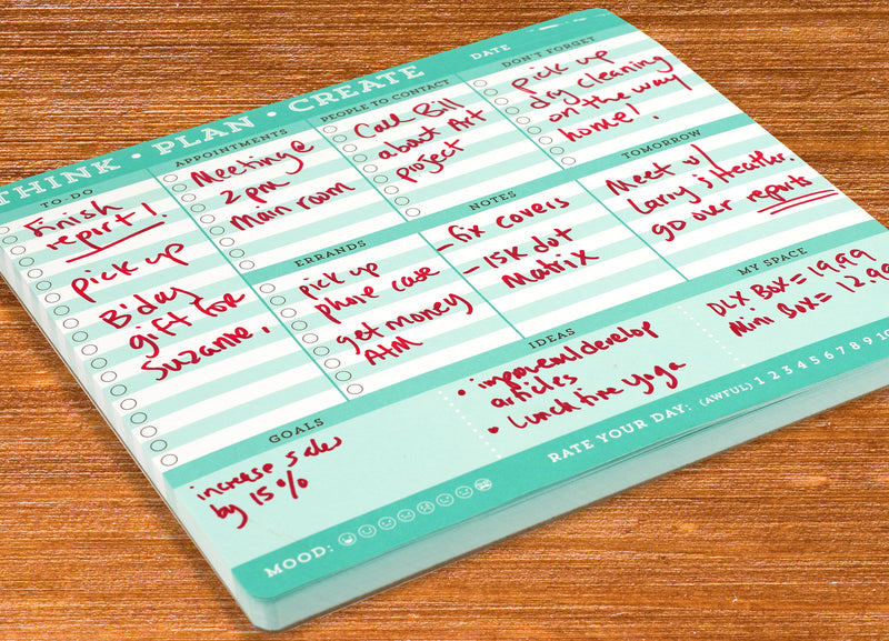 Think - Plan - Create  Notepad/Mousepad