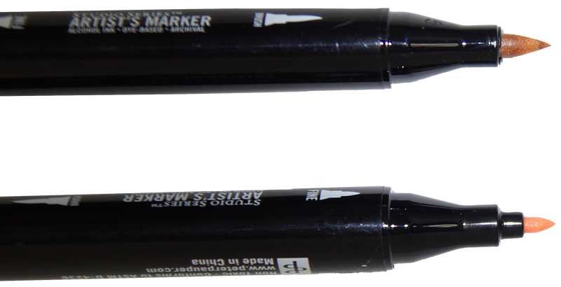 Studio 71 Dual Tip Alcohol Ink Marker Set of 6 - Bold Primaries