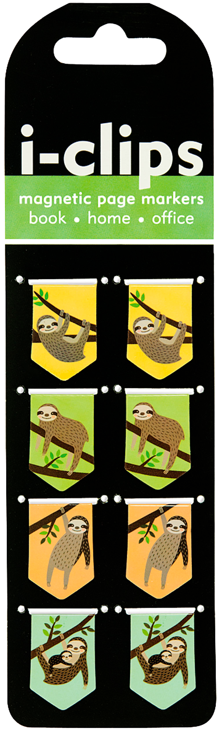 Sloths i-Clips Magnetic Page Markers 