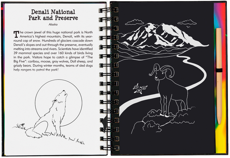 National Parks &amp; Landmarks Scratch &amp; Sketch