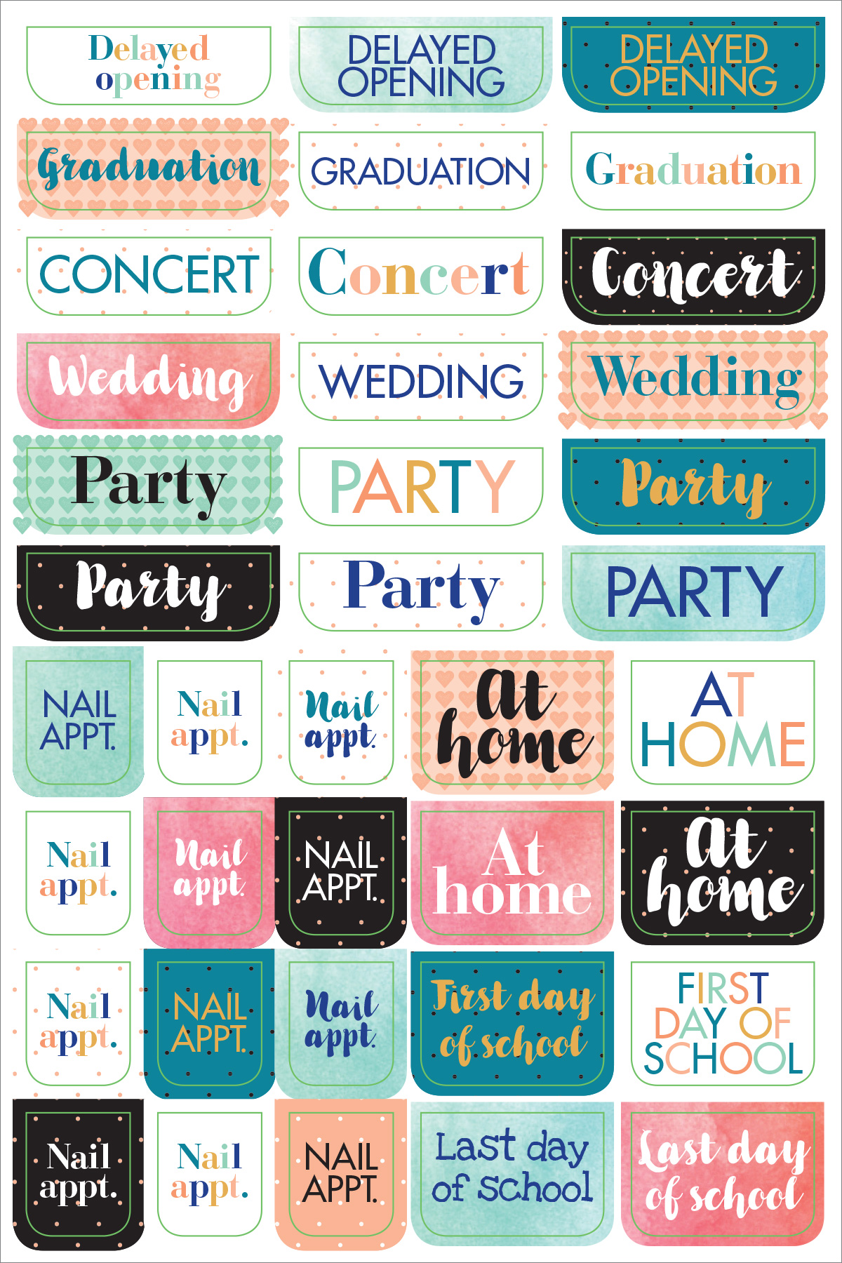 Wonderland Planner Stickers – DIY Party Mom