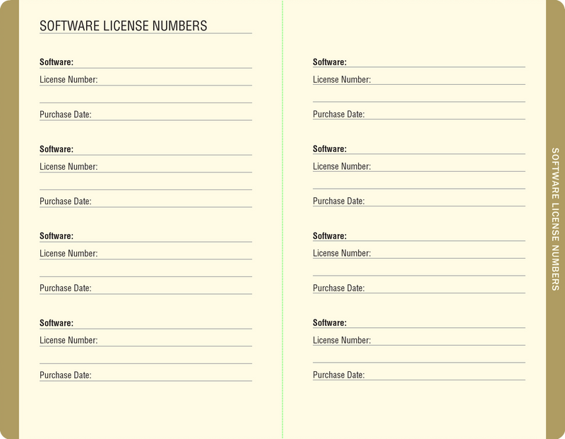 Marble Internet Address & Password Logbook