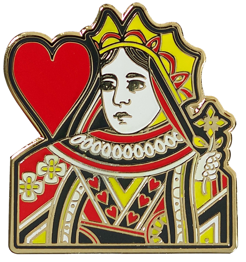 Queen of Hearts Enamel Pin