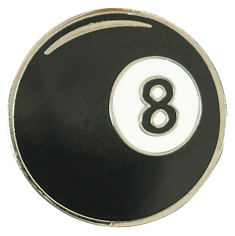 8 Ball Enamel Pin