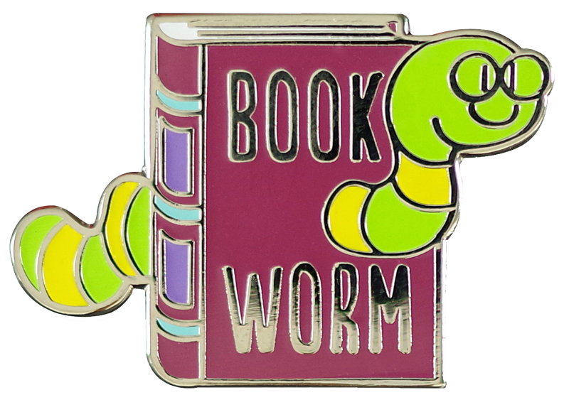 Bookworm Enamel Pin