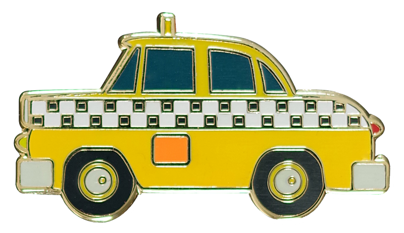 Yellow Cab Enamel Pin