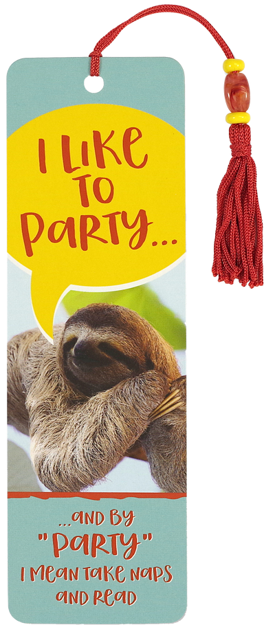 I Like to Party Beaded Bookmark