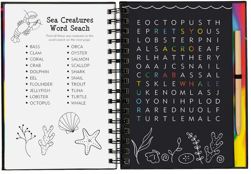 Scratch & Sketch Games & Puzzles: Ocean World