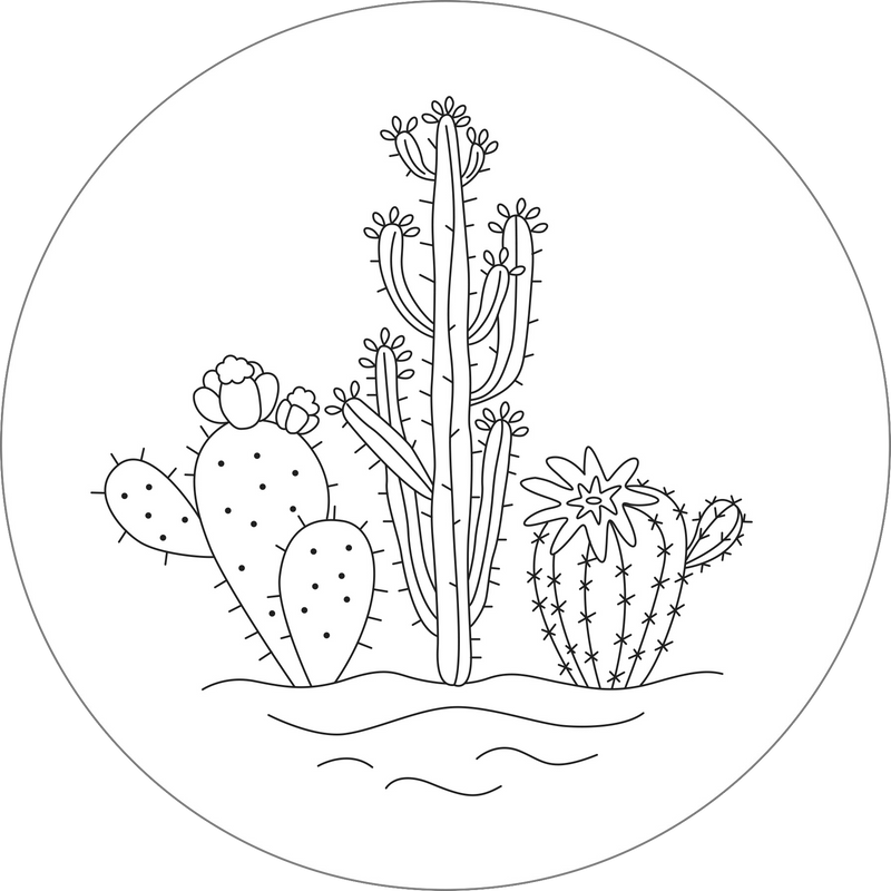 Blooms & Succulents Embroidery Pattern Transfers