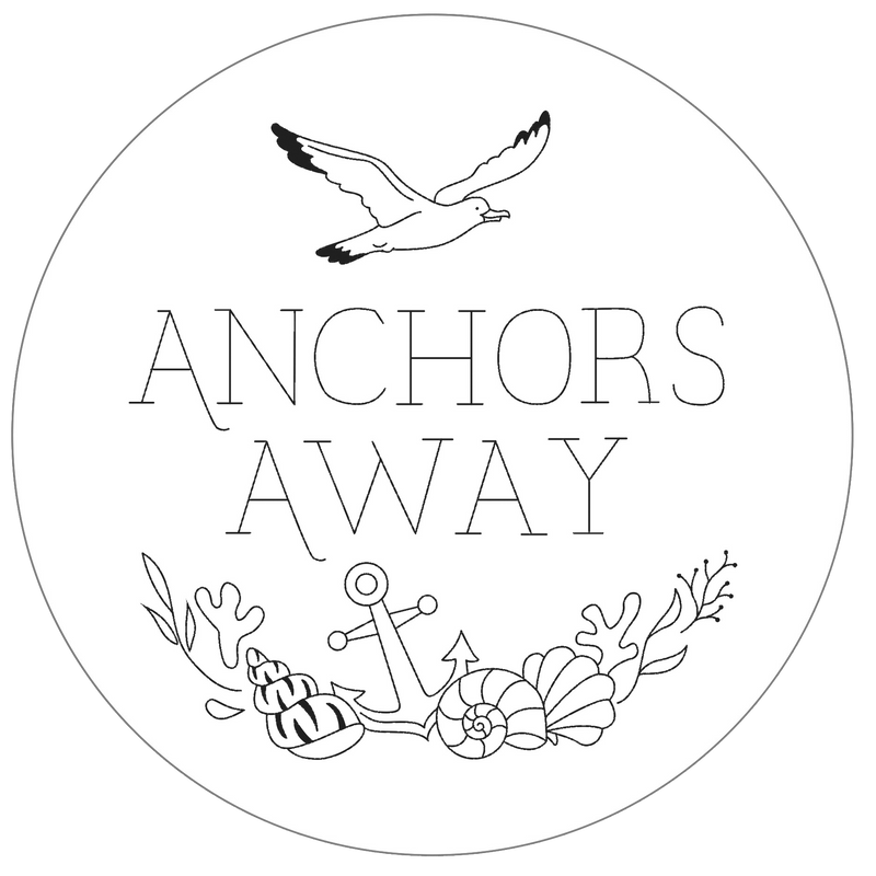 Nautical Embroidery Pattern Transfers