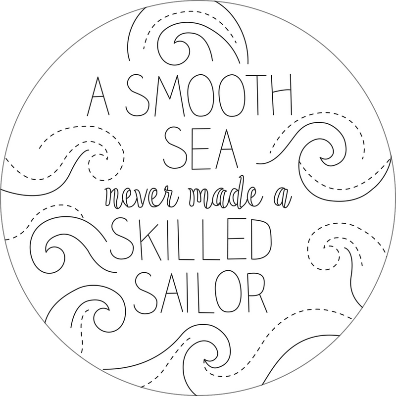 Nautical Embroidery Pattern Transfers