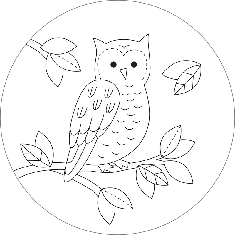 Woodland Embroidery Pattern Transfers