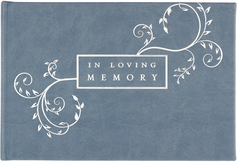 In Loving Memory Guest Book (Blue)