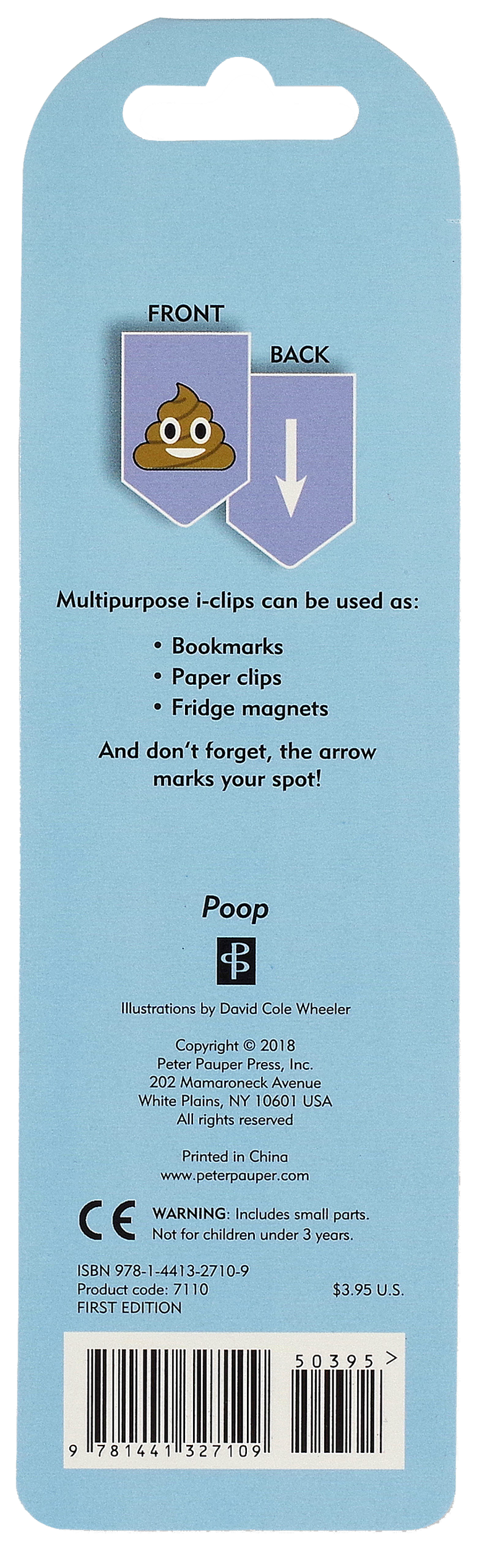 Poop i-clips Magnetic Page Markers