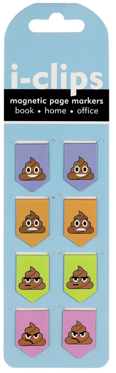 Poop i-clips Magnetic Page Markers