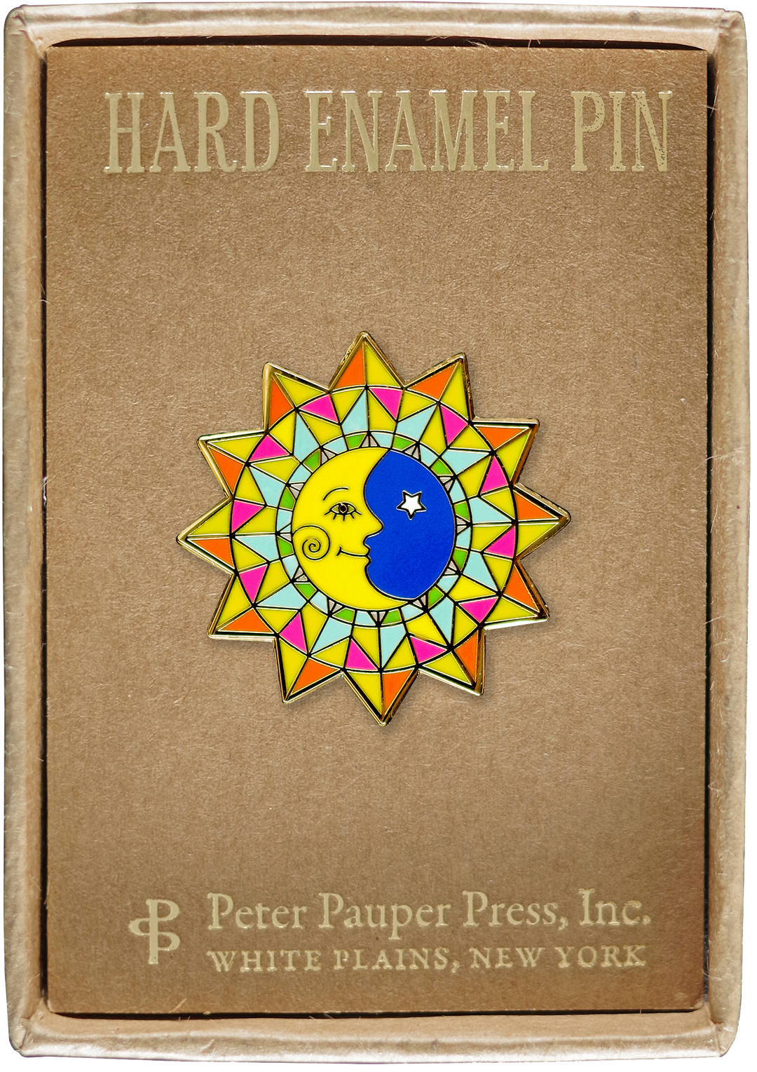 Sun & Moon Enamel Pin – Peter Pauper Press
