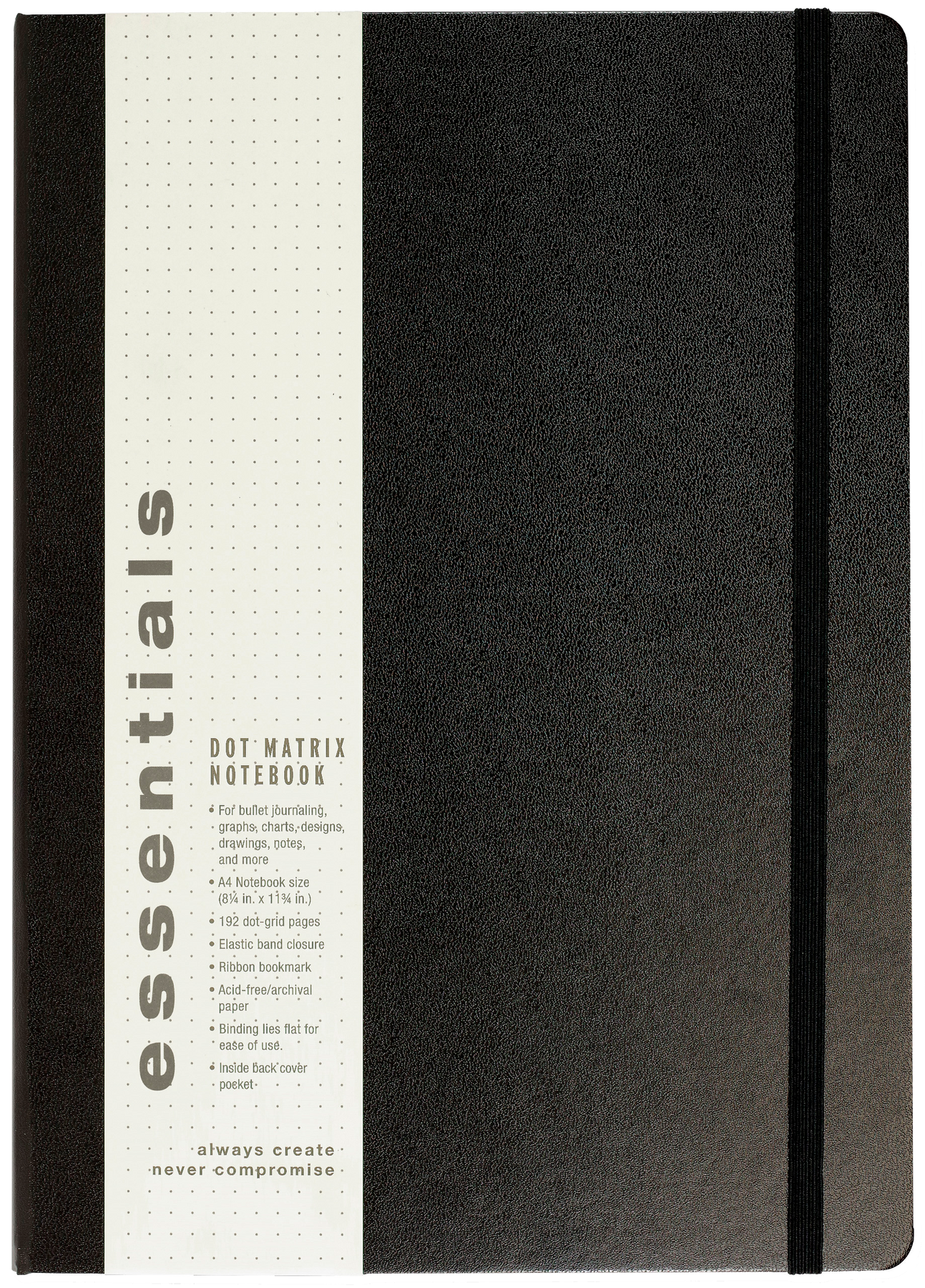 Essentials Dot Matrix Notebook, Extra Large, A4 Size – Peter Pauper Press
