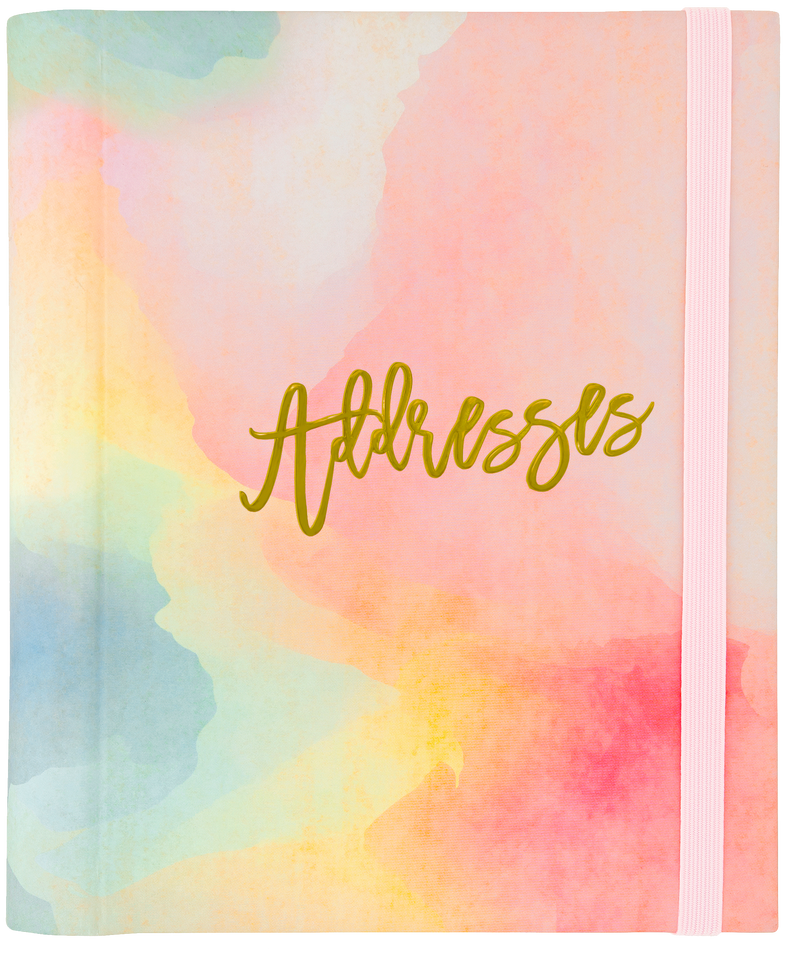 Watercolor Sunset Large Address Book