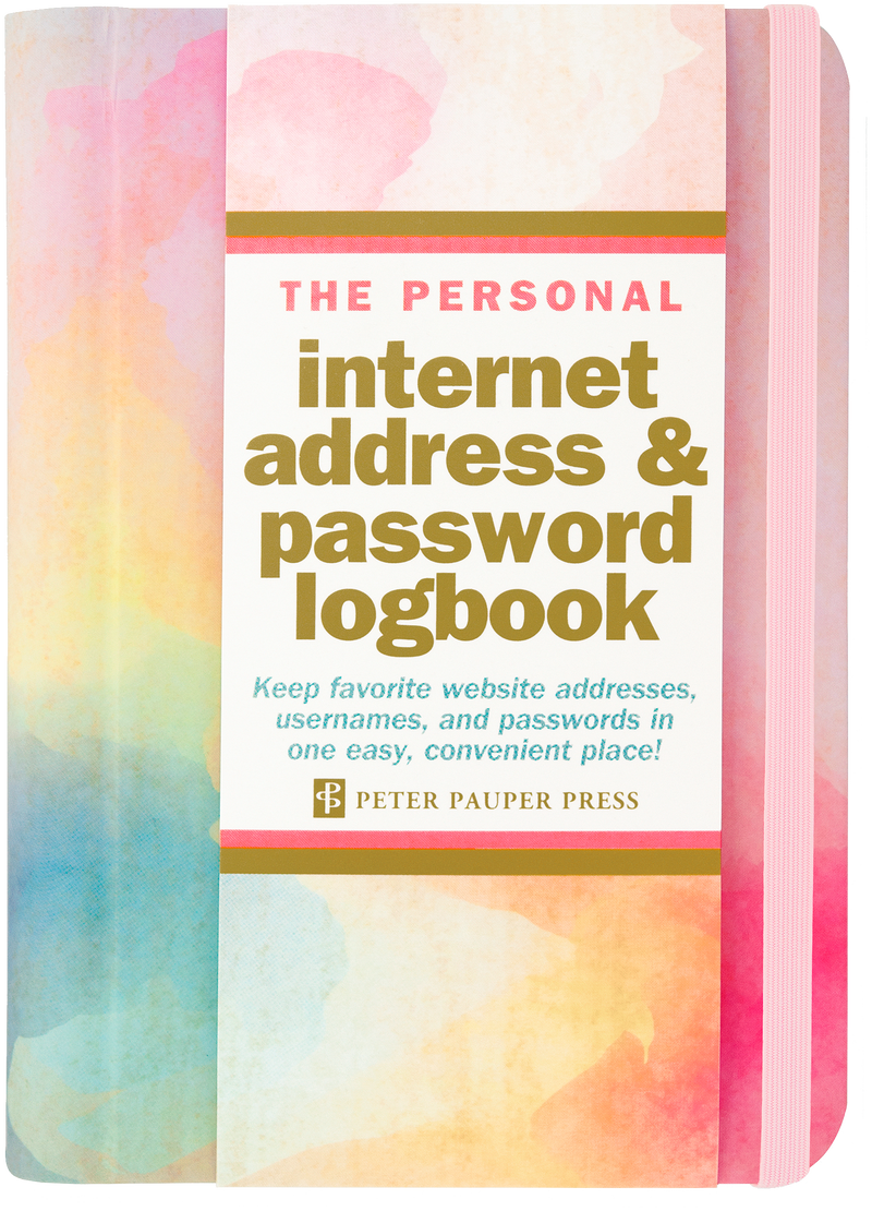 Watercolor Sunset Internet Address & Password Logbook