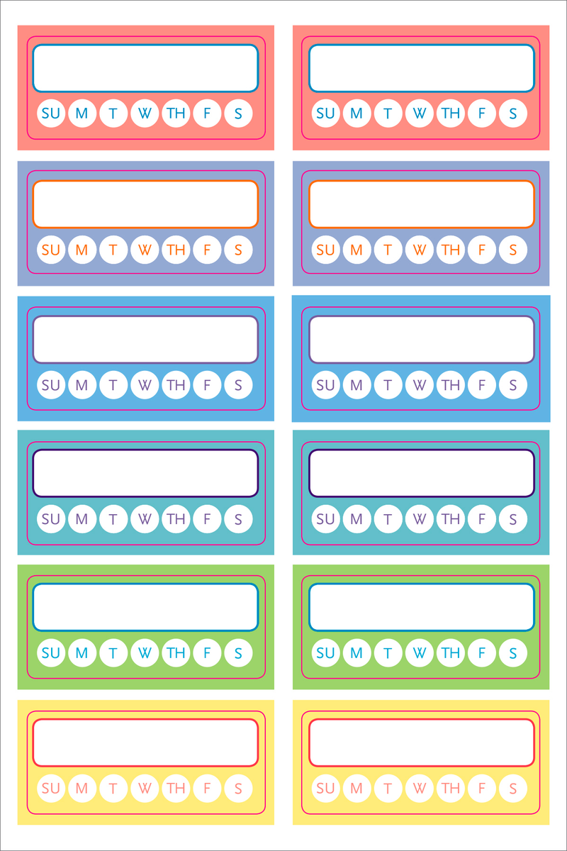 Essentials Habit Tracker Planner Stickers