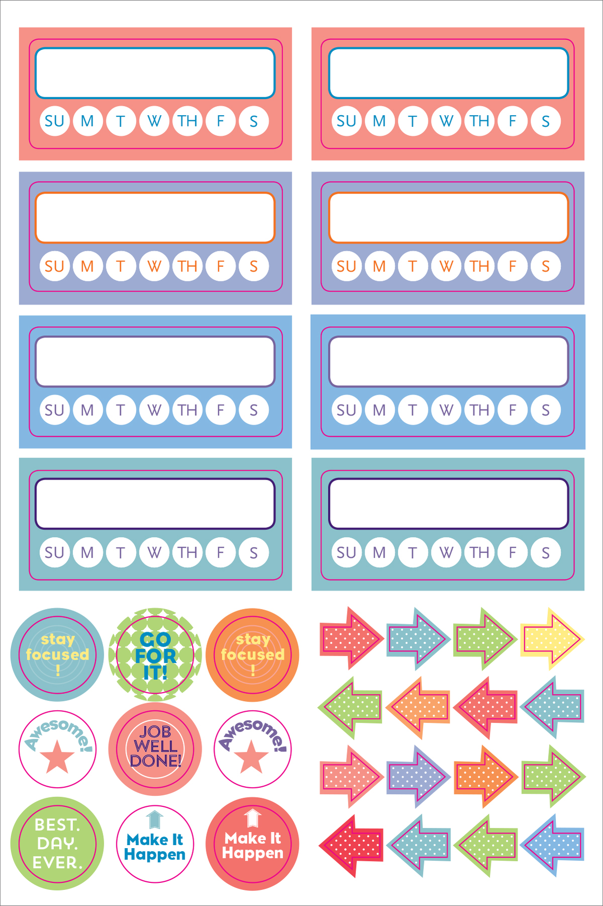 Habit Trackers - Planner Stickers – Trolley Square Market