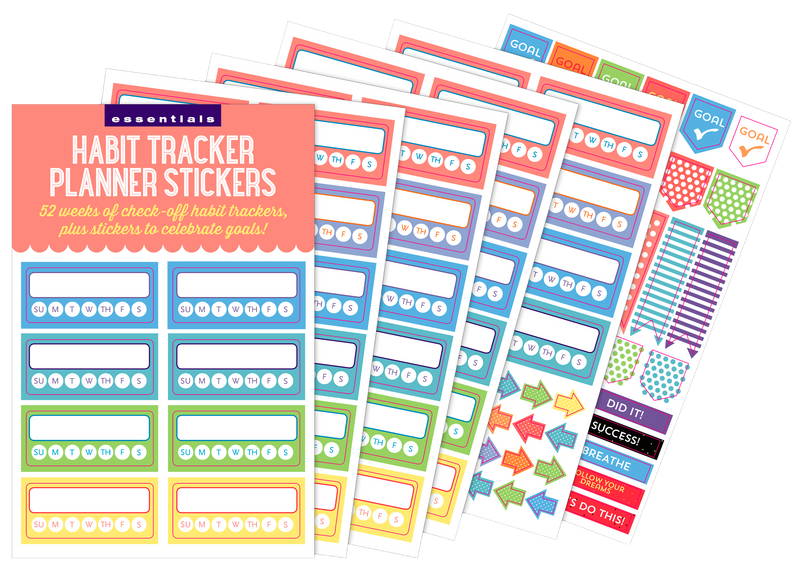 Essentials Habit Tracker Planner Stickers