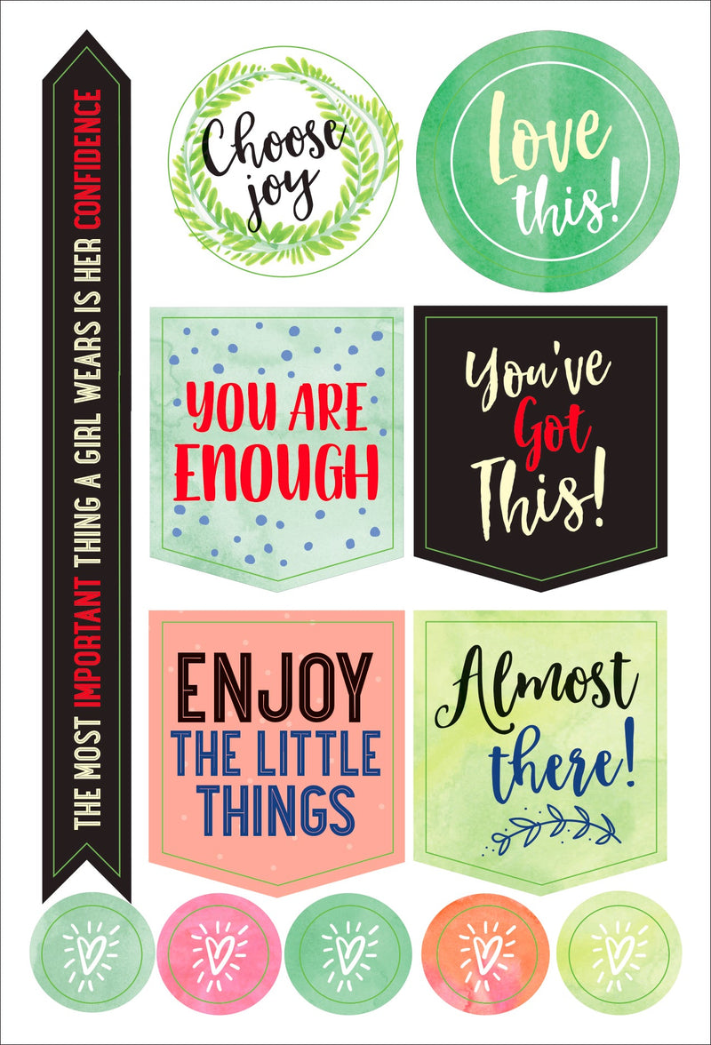 Essentials She Believed She Could Planner Stickers