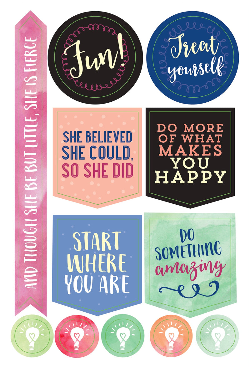 Essentials She Believed She Could Planner Stickers