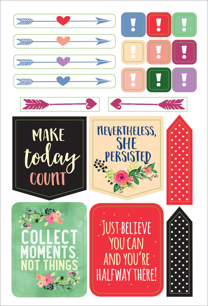 Essentials She Believed She Could Planner Stickers