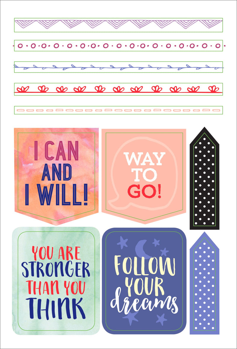 Essentials She Believed She Could Planner Stickers