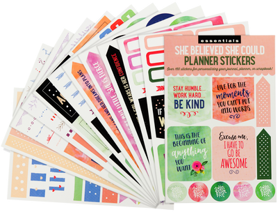 Essentials She Believed She Could Planner Stickers