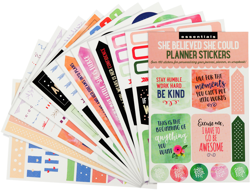 Essentials She Believed She Could Planner Stickers