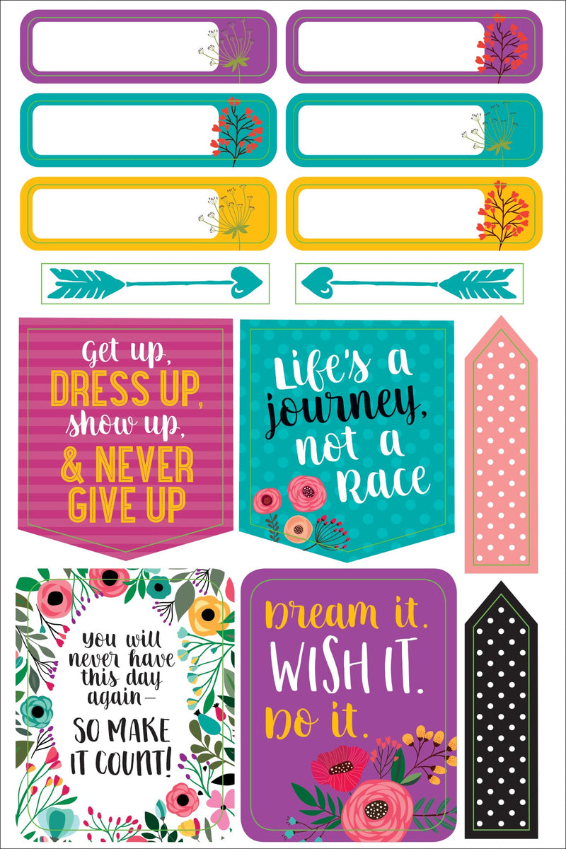 Essentials Wake Up, Kick Ass, Repeat. Planner Stickers