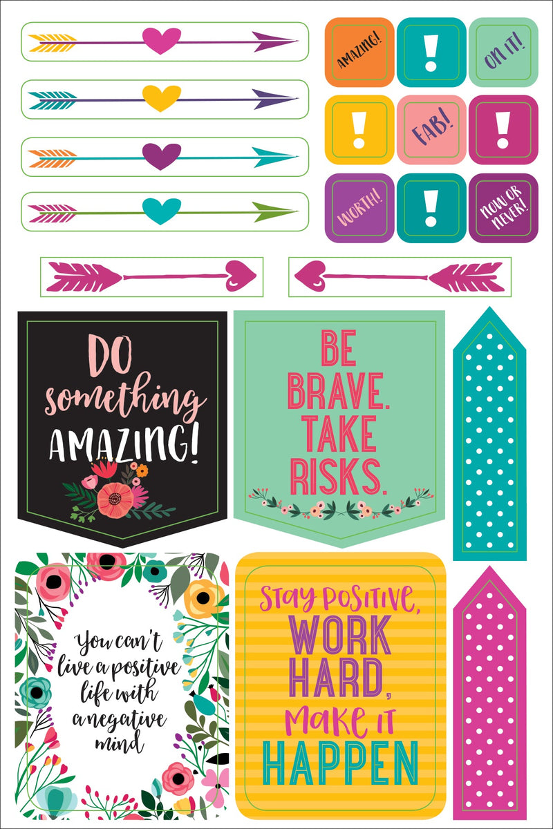 Essentials Wake Up, Kick Ass, Repeat. Planner Stickers