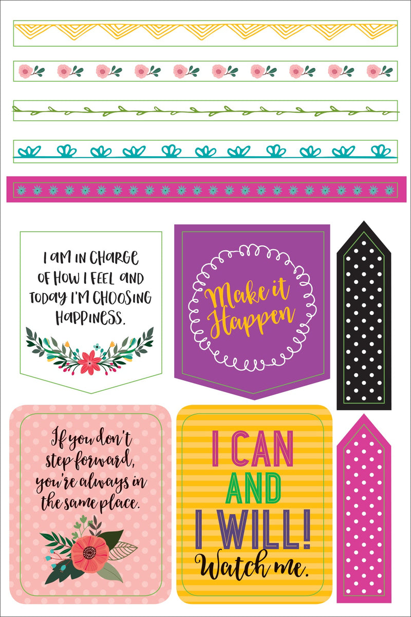 Essentials Wake Up, Kick Ass, Repeat. Planner Stickers