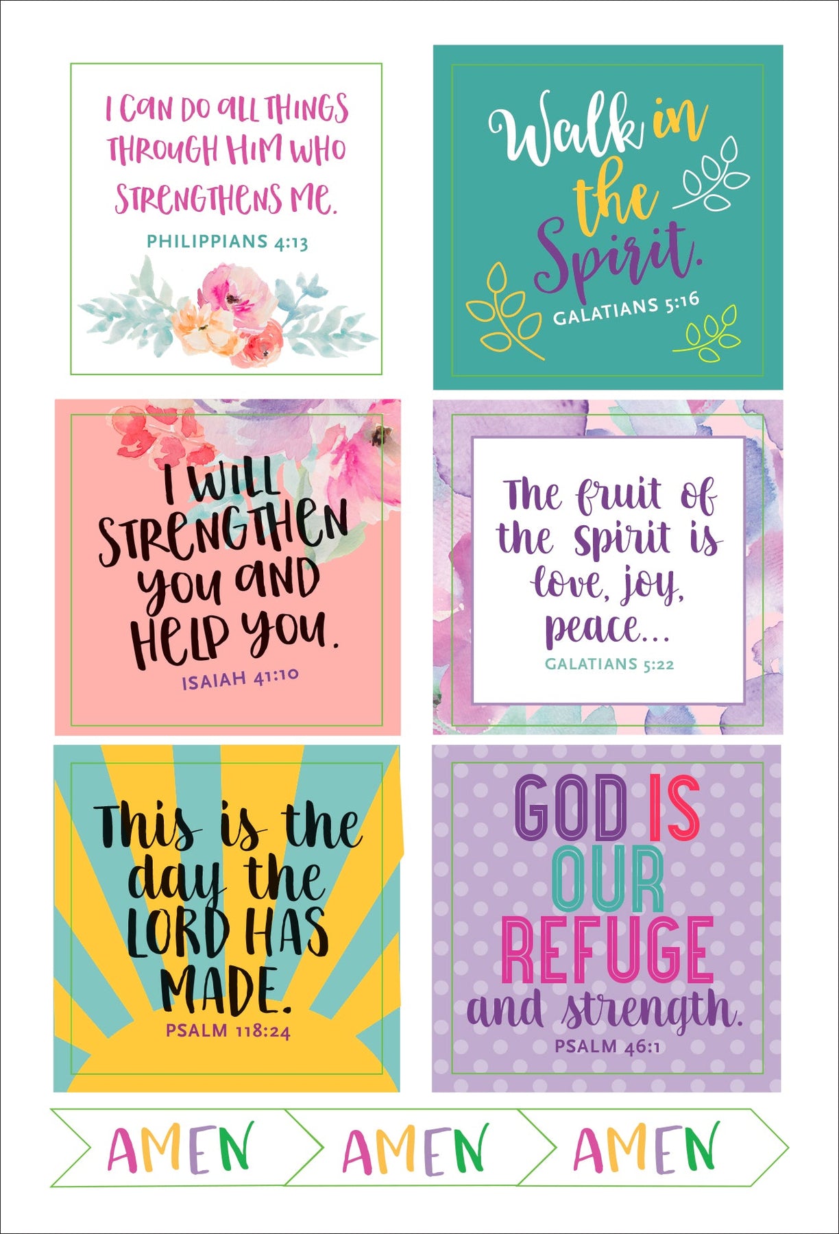 Planner Stickers Faith Jesus Christian Quotes / Christian Planner Stickers  / Faith, Jesus, Christian, Bible Quote for planners and calendar