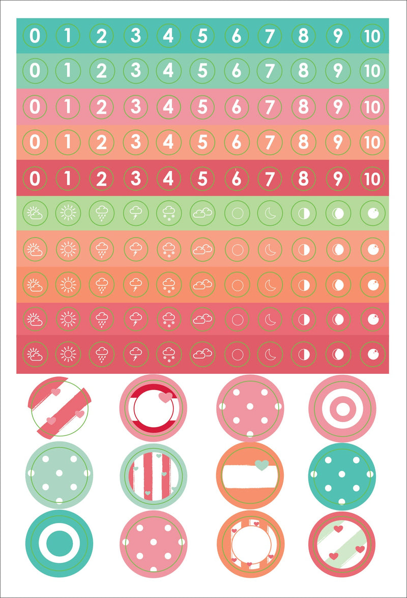 Essentials Dotted Journal Planner Stickers