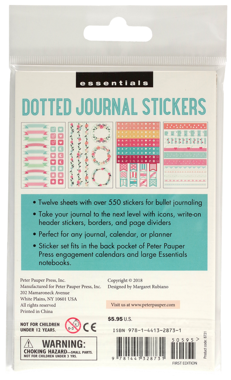 Essentials Dotted Journal Planner Stickers