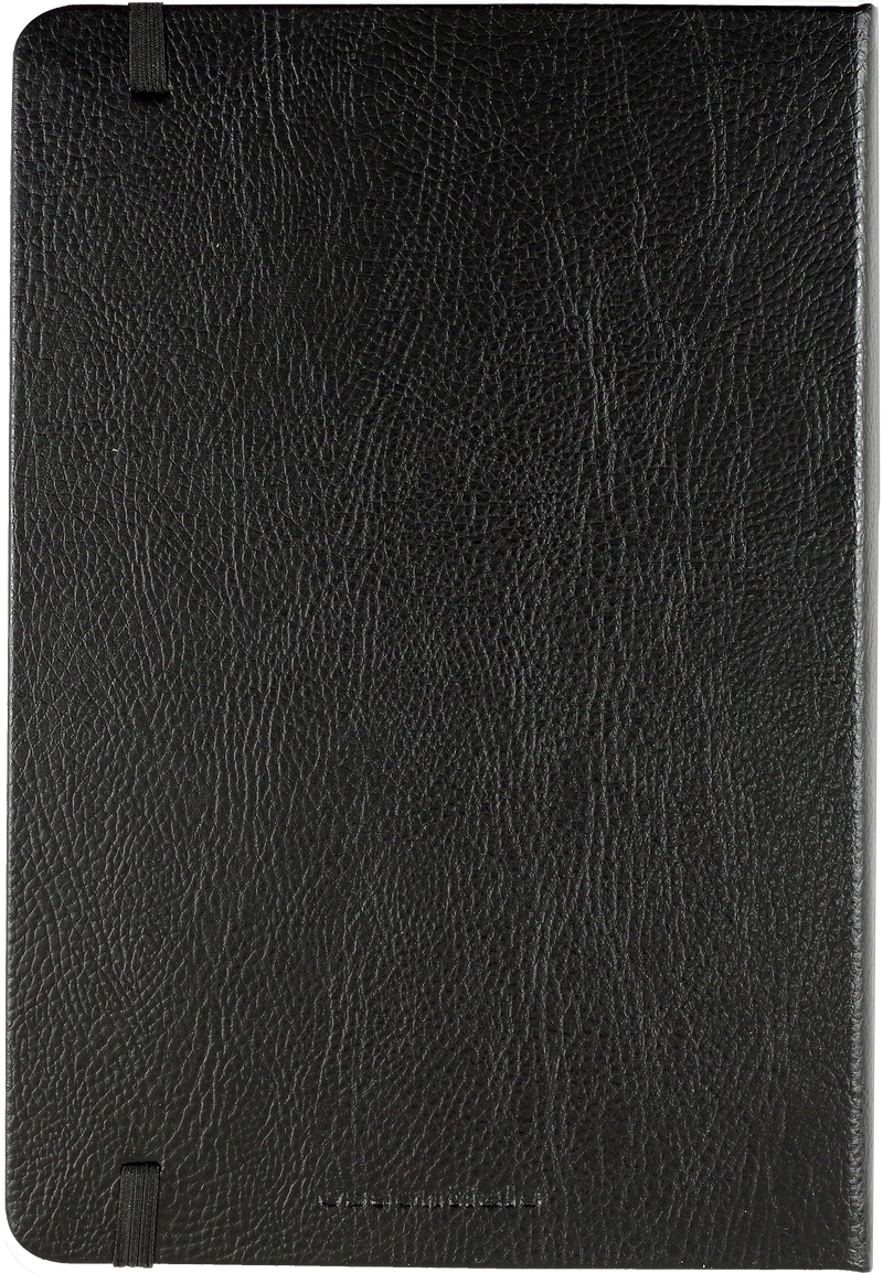 Midnight Black Notebook  Black Leather Notebook for Notes and Ideas