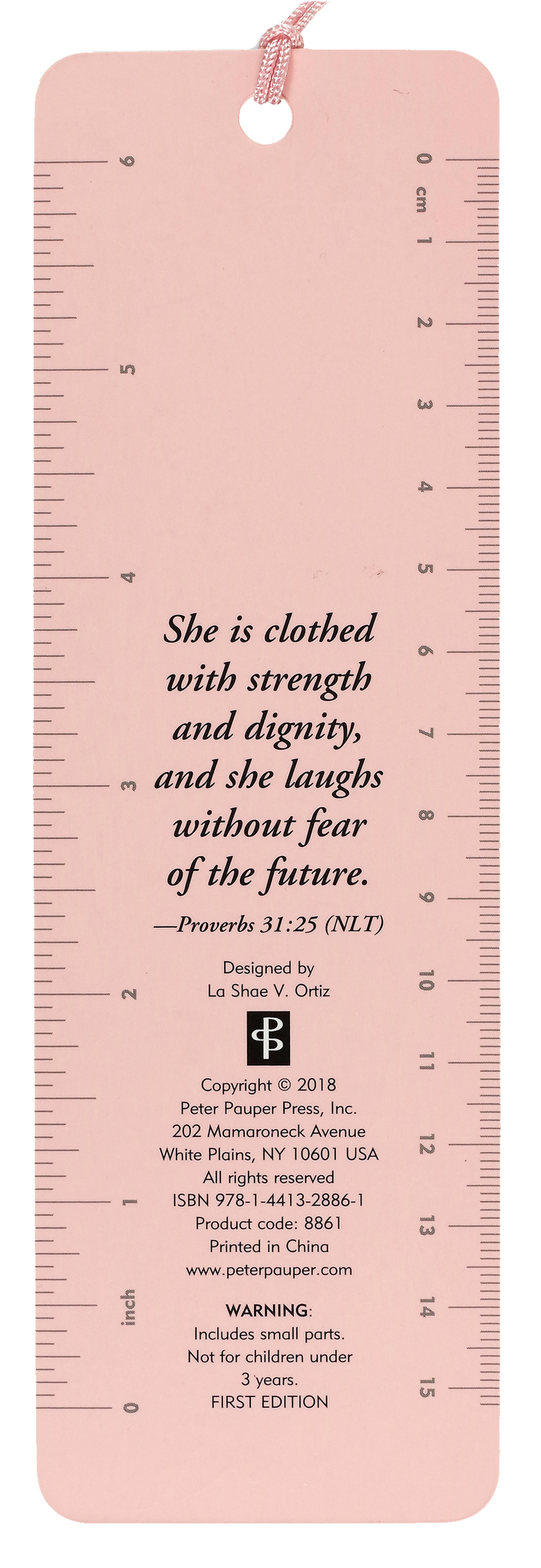 She Is Clothed In Strength And Dignity, Proverbs 31 Bookmark, Bible