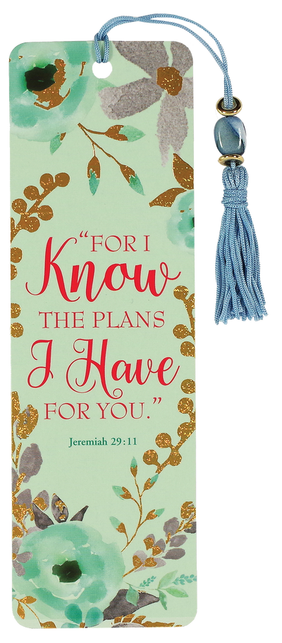 For I Know the Plans I Have For You Beaded Bookmark
