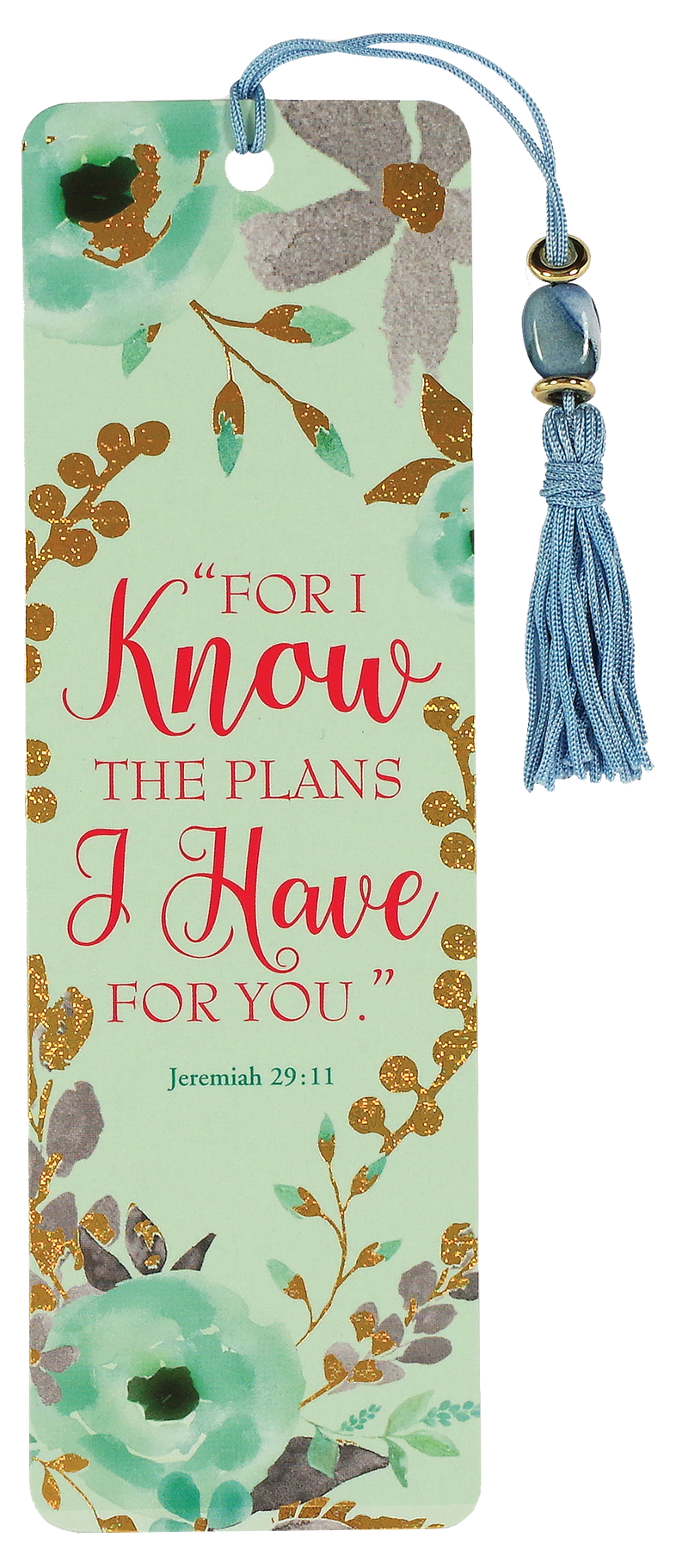 For I Know the Plans I Have For You Beaded Bookmark