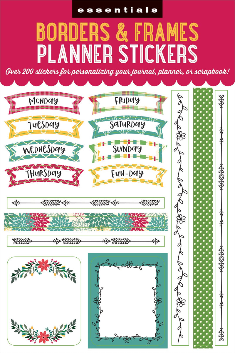 Essentials Borders & Frames Planner Stickers