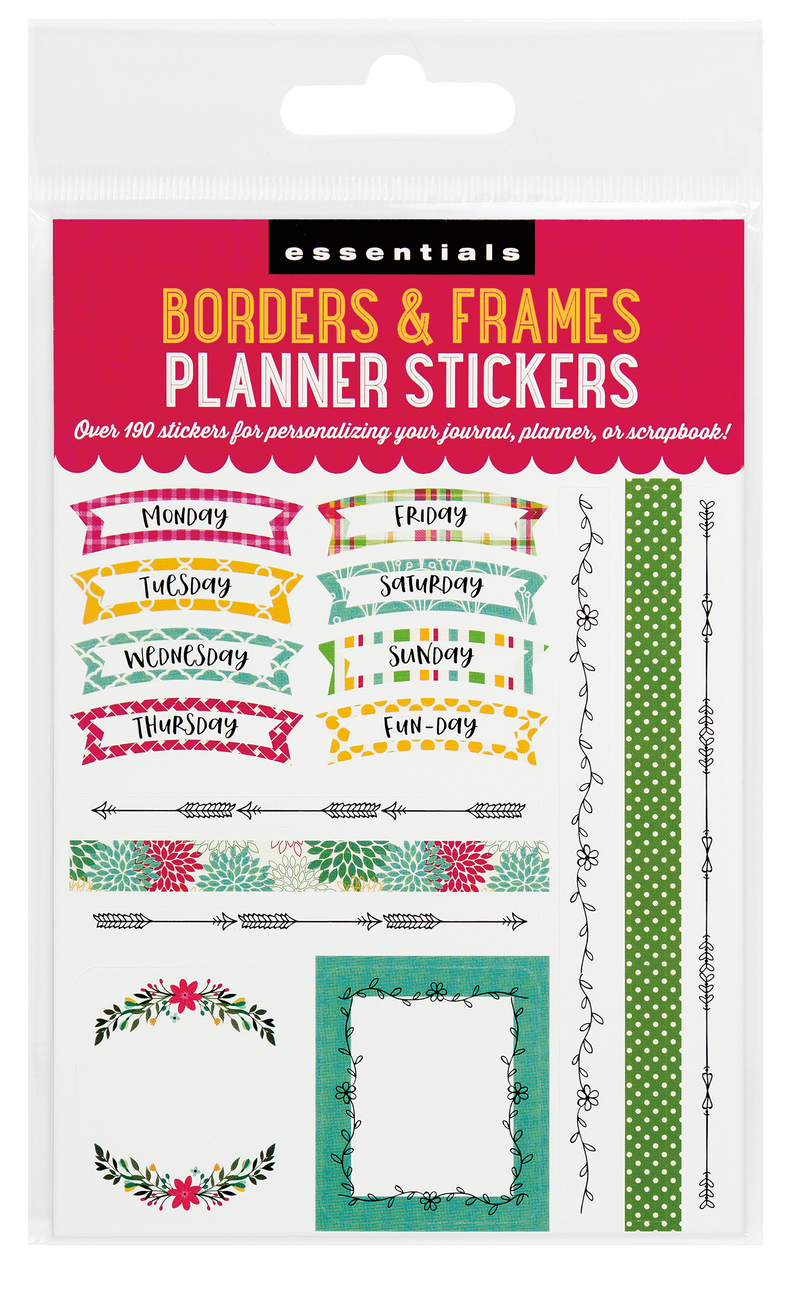 Essentials Borders & Frames Planner Stickers