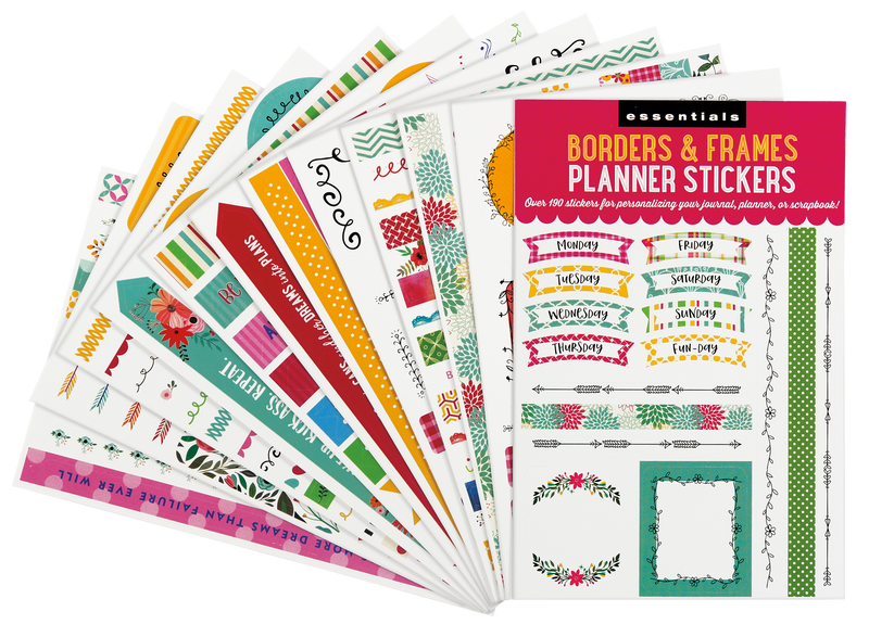 Essentials Borders & Frames Planner Stickers