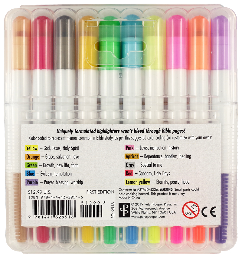 Bible Highlighters (Set of 10 Gel Highlighters)