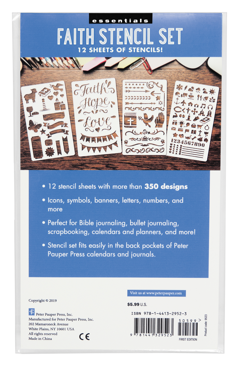 Essentials Faith Stencil Set