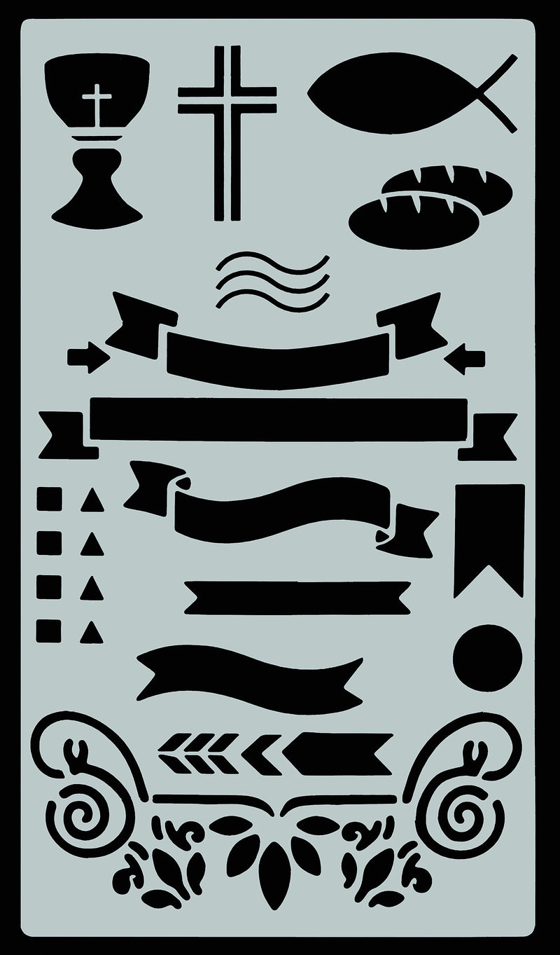 Essentials Faith Stencil Set