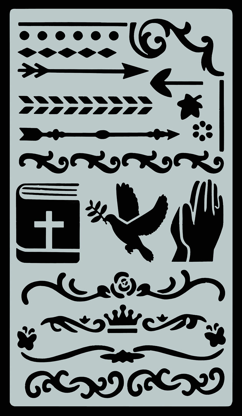 Essentials Faith Stencil Set