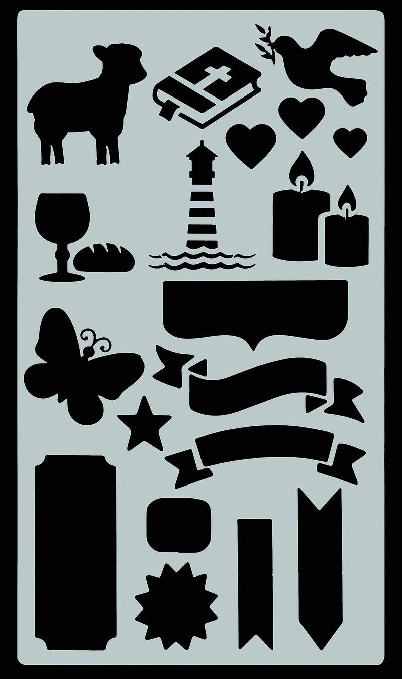 Essentials Faith Stencil Set